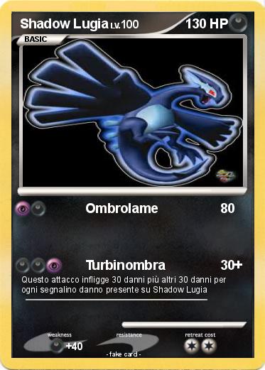 Pokemon Shadow Lugia