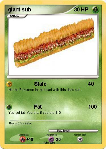Pokemon giant sub