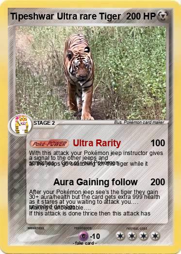 Pokemon Tipeshwar Ultra rare Tiger