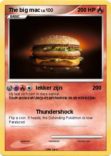 Pokemon The big mac