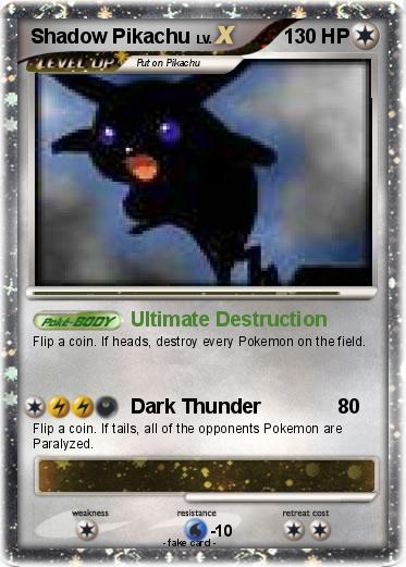 Pokemon Shadow Pikachu