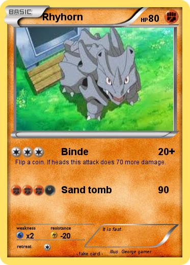 Pokemon Rhyhorn