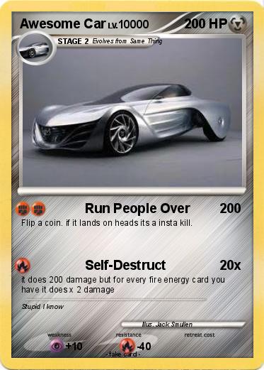 Pokemon Awesome Car