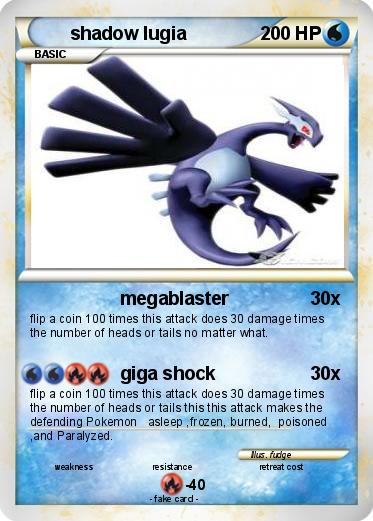 Pokemon shadow lugia