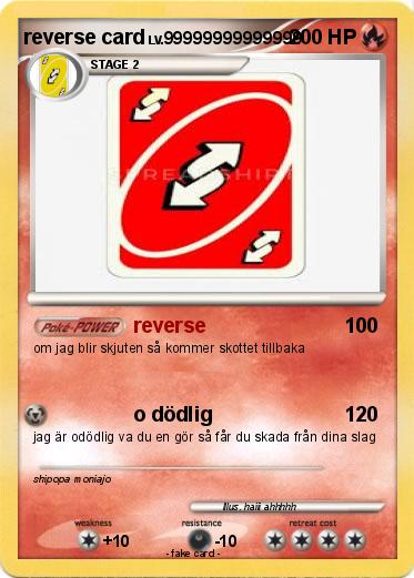 Pokemon reverse card