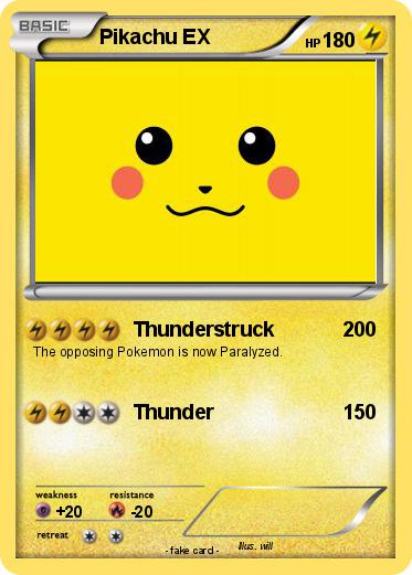 Pokemon Pikachu EX