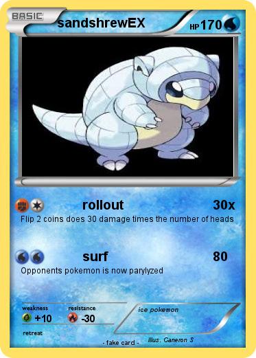 Pokemon sandshrewEX