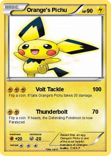 Pokemon Orange's Pichu