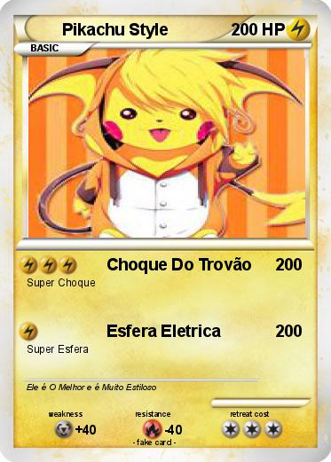 Pokemon Pikachu Style