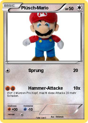 Pokemon Plüsch-Mario