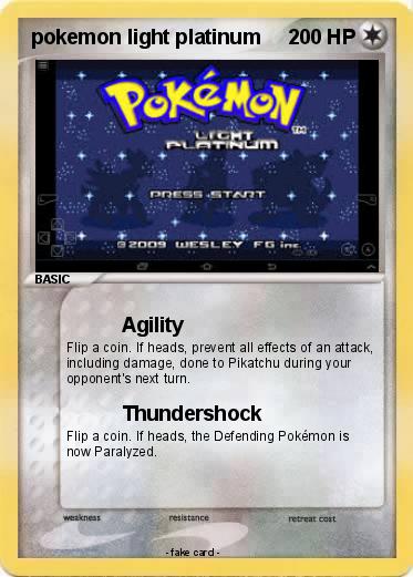 Pokemon pokemon light platinum