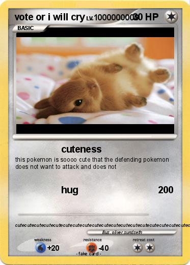 Pokemon vote or i will cry