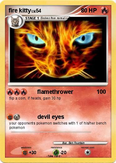 Pokemon fire kitty