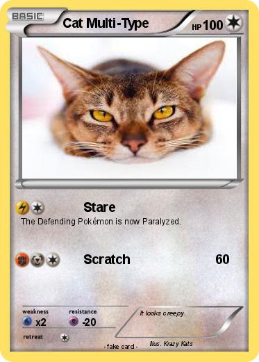 Pokemon Cat Multi-Type