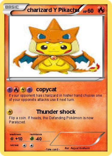 Pokemon charizard Y Pikachu
