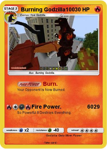 Pokemon Burning Godzilla100