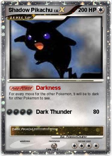 Pokemon Shadow Pikachu