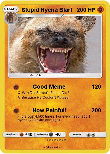 Pokemon Stupid Hyena Blarf