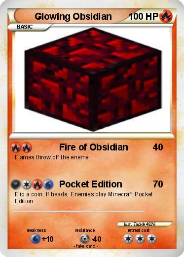 Pokemon Glowing Obsidian