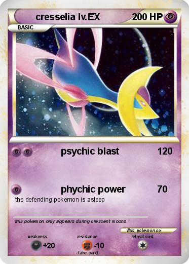 Pokemon cresselia lv.EX