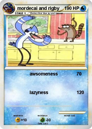 Pokemon mordecai and rigby