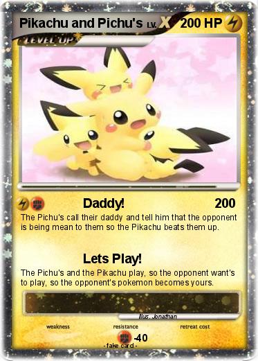 Pokemon Pikachu and Pichu's