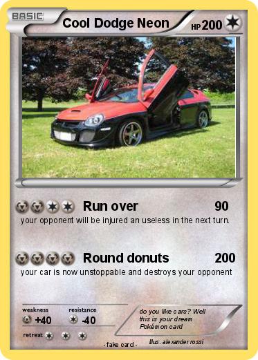 Pokemon Cool Dodge Neon