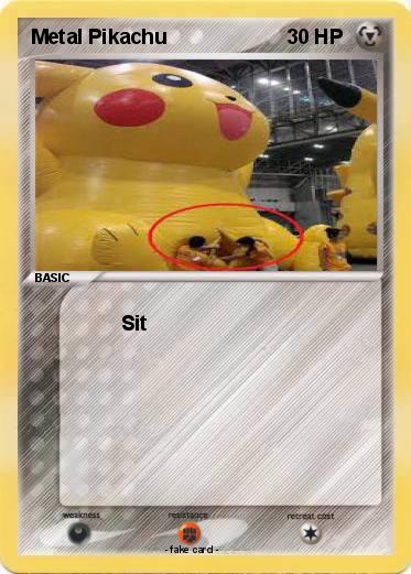 Pokemon Metal Pikachu