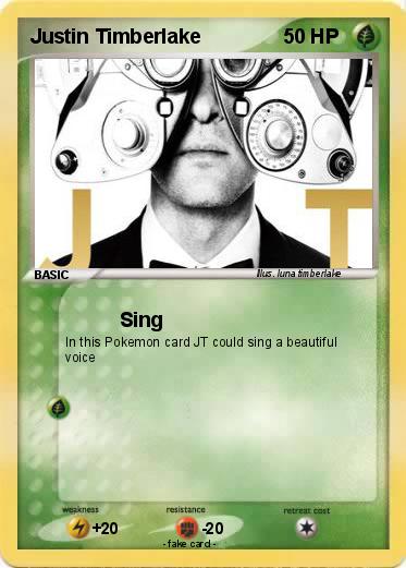 Pokemon Justin Timberlake