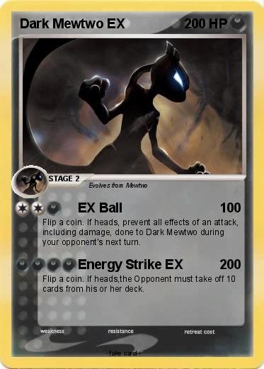 Pokemon Dark Mewtwo EX