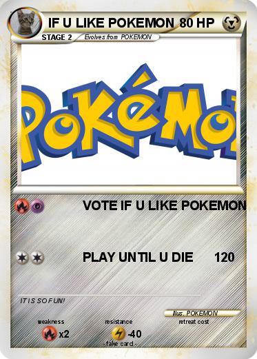 Pokemon IF U LIKE POKEMON