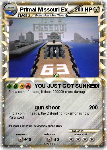 Pokemon Primal Missouri Ex