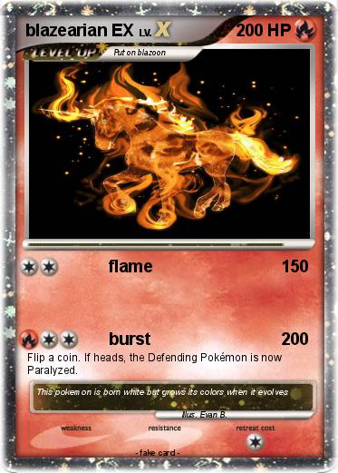 Pokemon blazearian EX