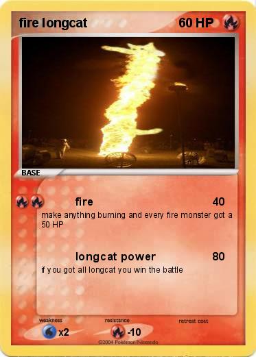 Pokemon fire longcat