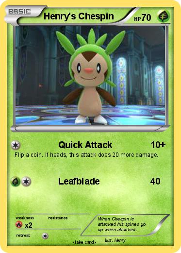 Pokemon Henry's Chespin