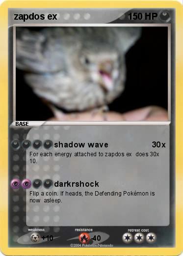 Pokemon zapdos ex