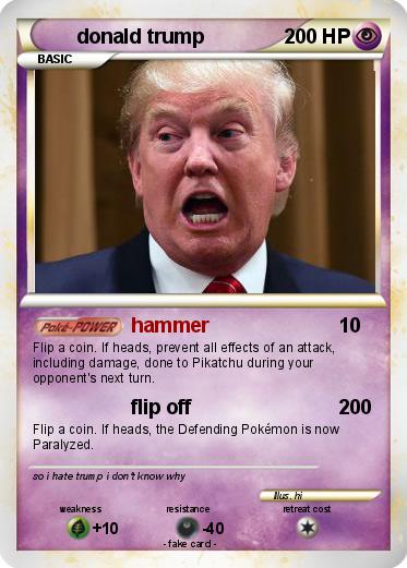 Pokemon donald trump