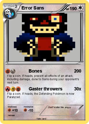 Pokemon Error Sans