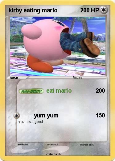 Pokemon kirby eating mario