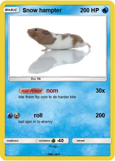 Pokemon Snow hampter