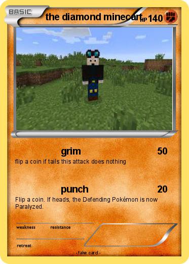 Pokemon the diamond minecart