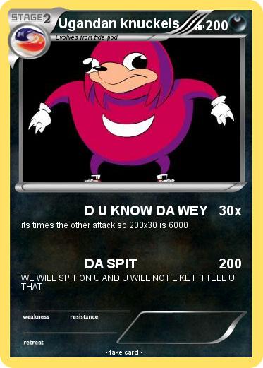 Pokemon Ugandan knuckels