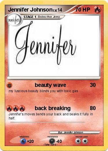 Pokemon Jennifer Johnson