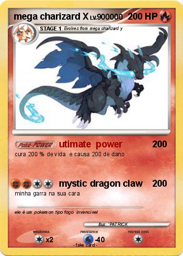 Pokemon mega charizard X