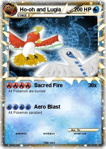 Pokemon Ho-oh and Lugia