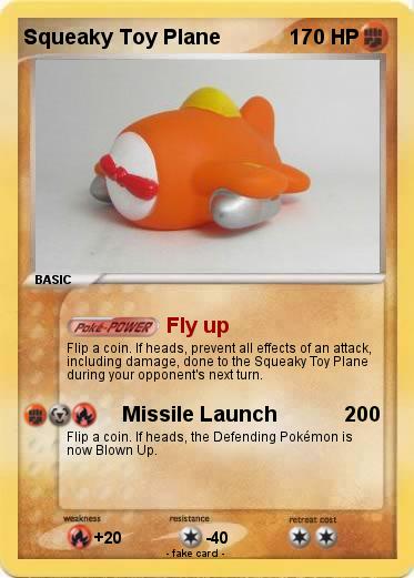 Pokemon Squeaky Toy Plane