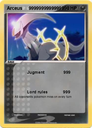 Pokemon Arceus     99999999999999