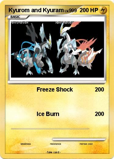 Pokemon Kyurom and Kyuram