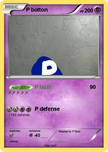 Pokemon P botton