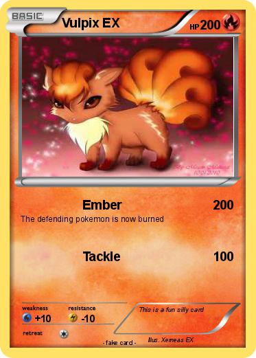Pokemon Vulpix EX